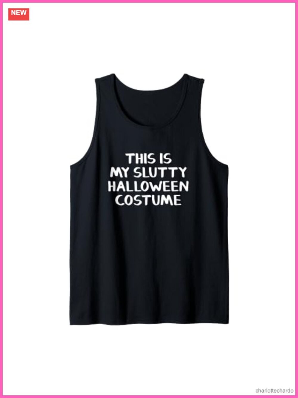 Slutty Halloween Costume Tank Top Sleeveless Classic Fit